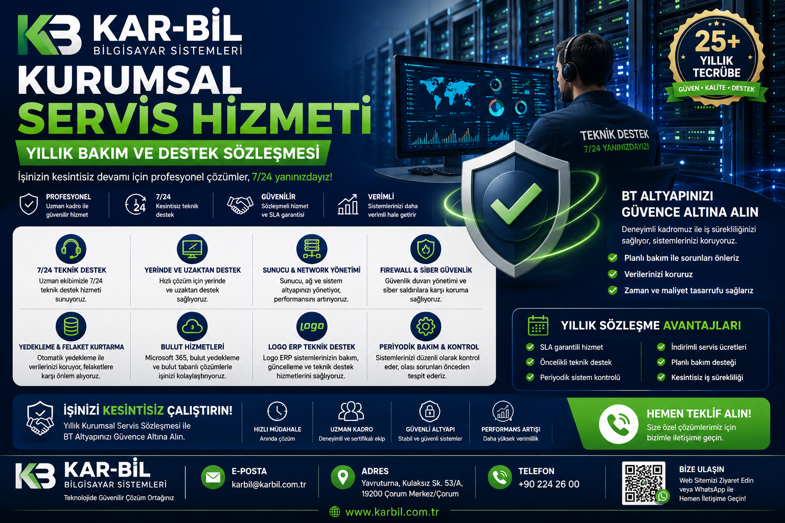 Kurumsal  Servis  Hizmeti (Yıllık)
